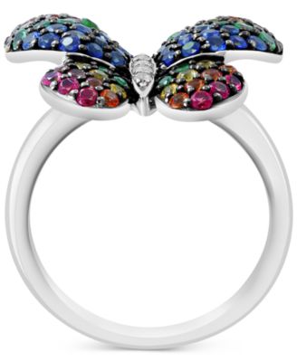 EFFY&reg; Multi Precious 1-3/4 ct. t.w. Ring in Sterling Silver