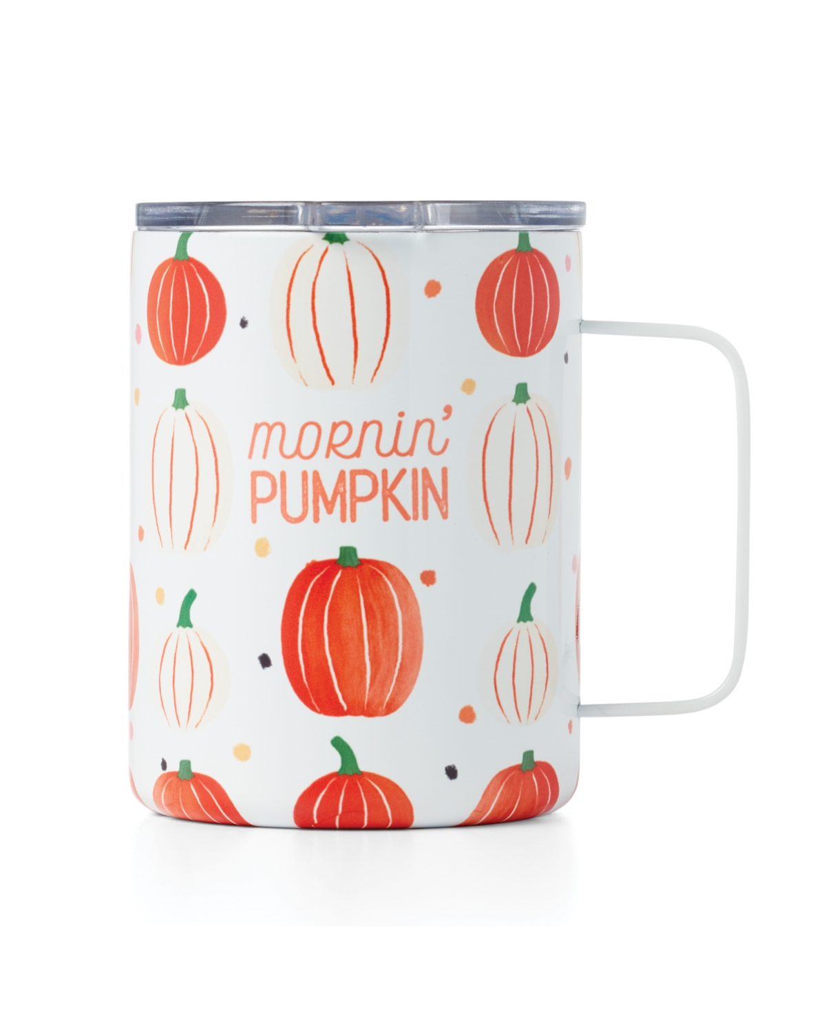Shop Cambridge Morning Pumpkin Insulated Coffee Mug, 16 oz In Orange
