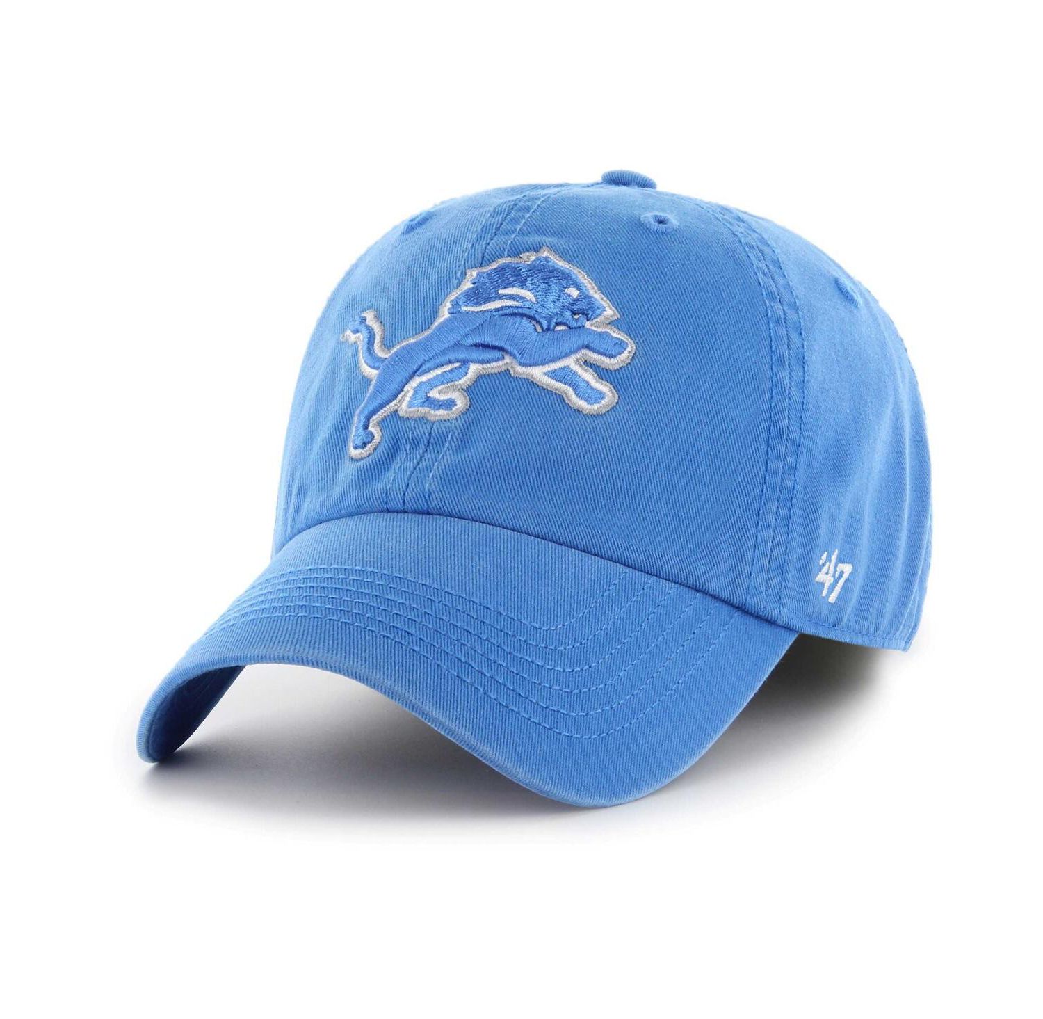 Men's Blue Detroit Lions Franchise Logo Adjustable Hat