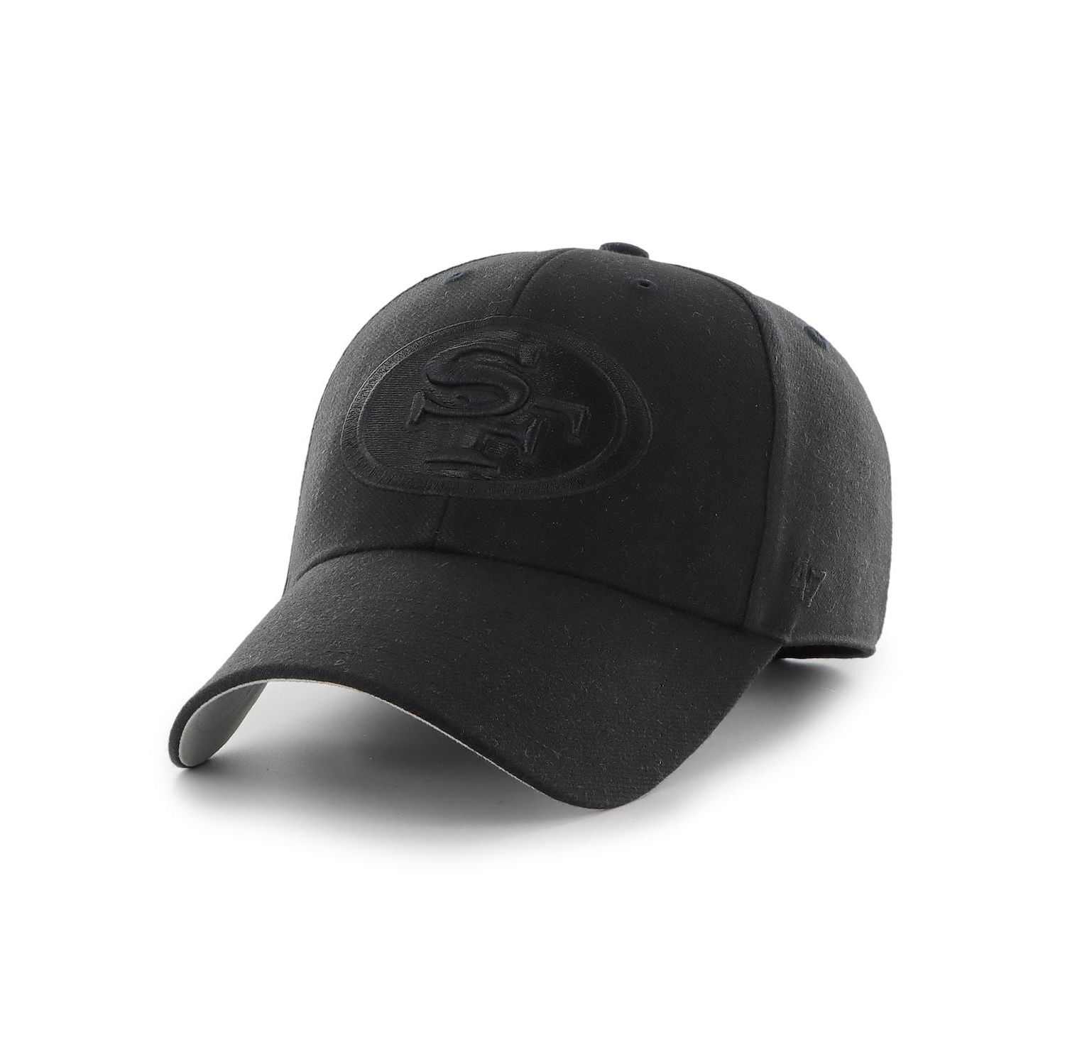 Men's Black San Francisco 49ers Tonal MVP Adjustable Hat