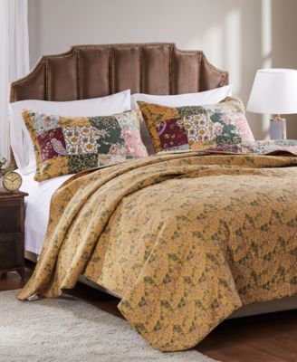 Antique Chic Cotton Authentic Patchwork 5 Piece Quilt Set, King