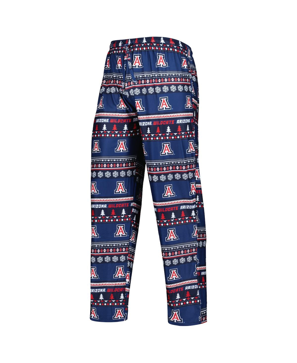 Concepts Sport Men's  Navy Arizona Wildcats Swivel Long Sleeve T-shirt And Pants Sleep Set In Navy