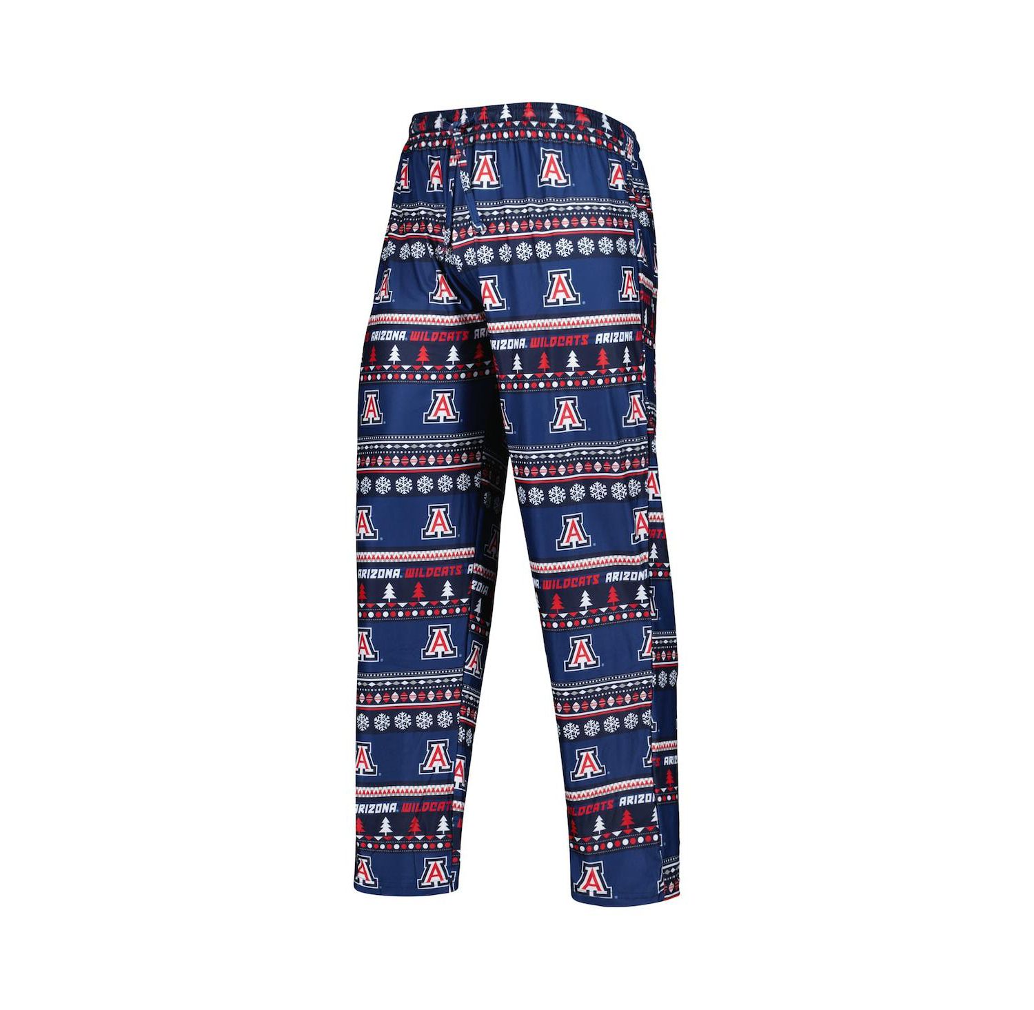 Men's Navy Arizona Wildcats Swivel Long Sleeve T-shirt and Pants Sleep Set