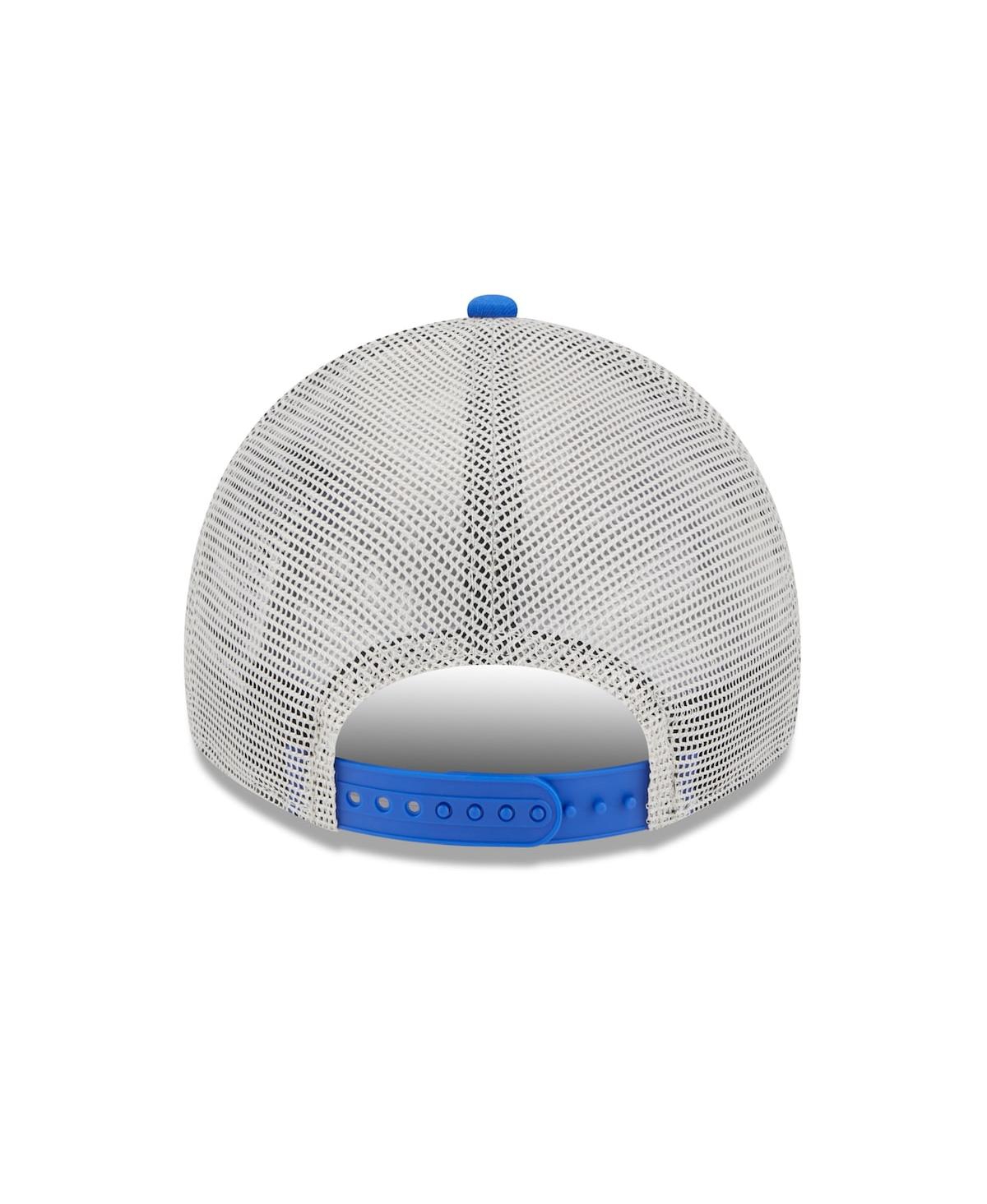 New Era Men's  Royal, Natural Los Angeles Rams Loyal 9twenty Trucker Snapback Hat In Royal,natural