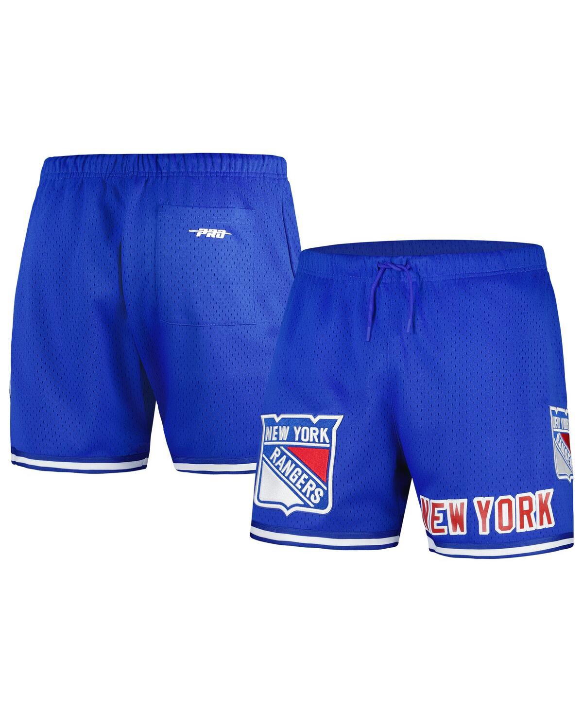 Pro Standard Men's  Royal New York Rangers Classic Mesh Shorts