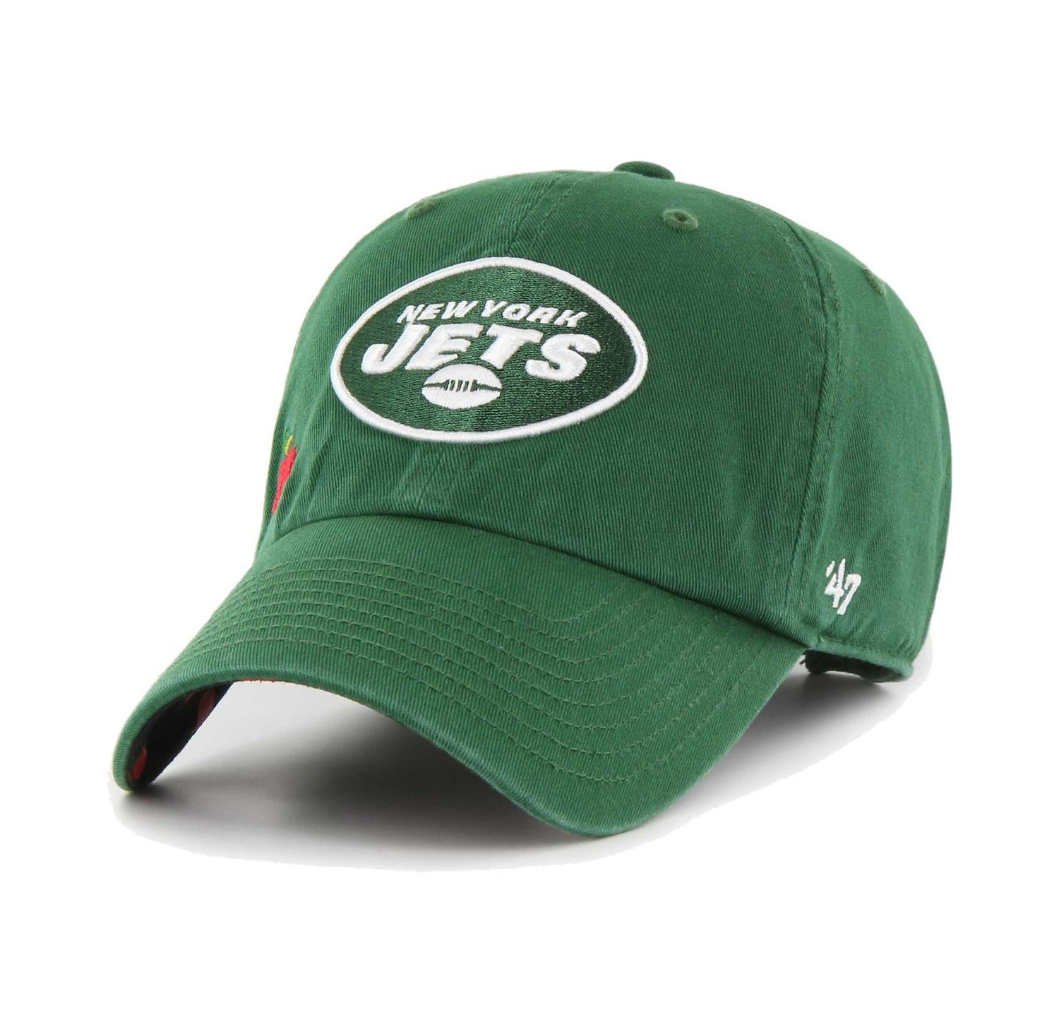 Women's Green New York Jets Confetti Icon Clean Up Adjustable Hat