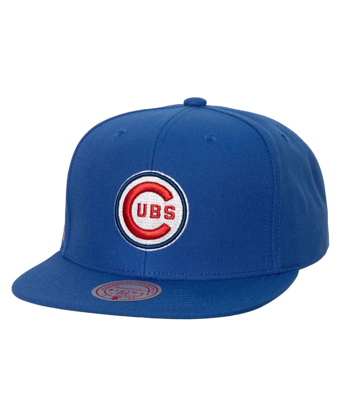 Mitchell & Ness Men's  Royal Chicago Cubs Cooperstown Collection Evergreen Snapback Hat