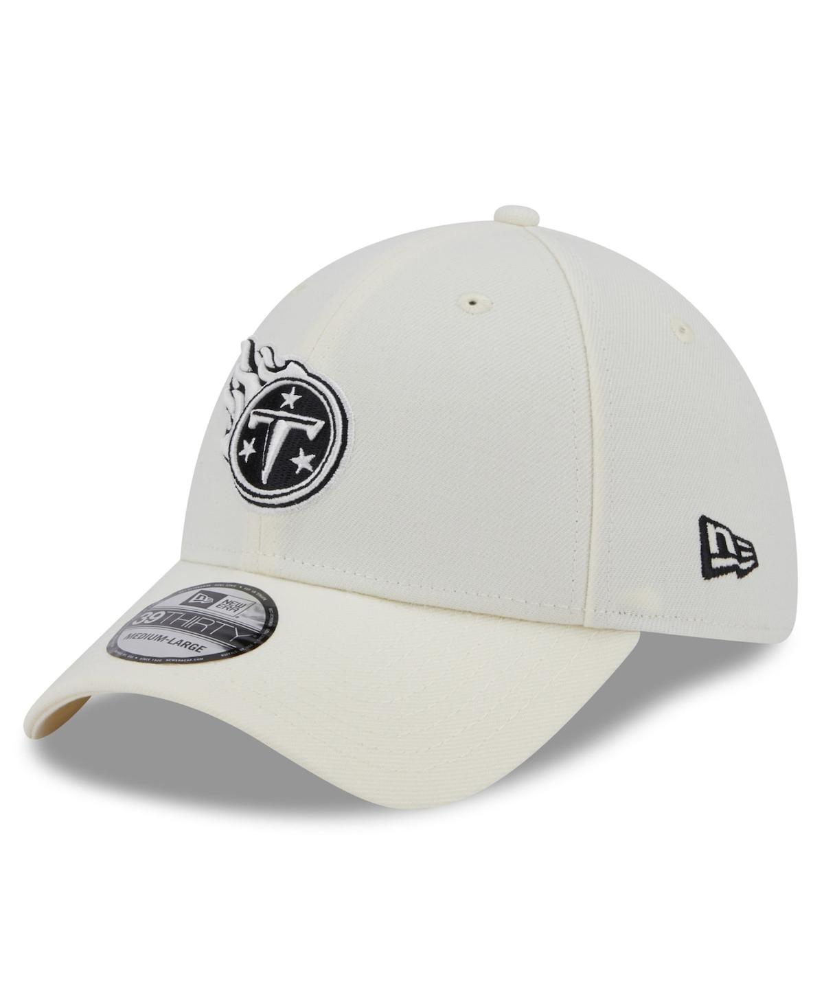 New Era Men's  Cream Tennessee Titans Chrome Collection 39thirty Flex Hat In Cream