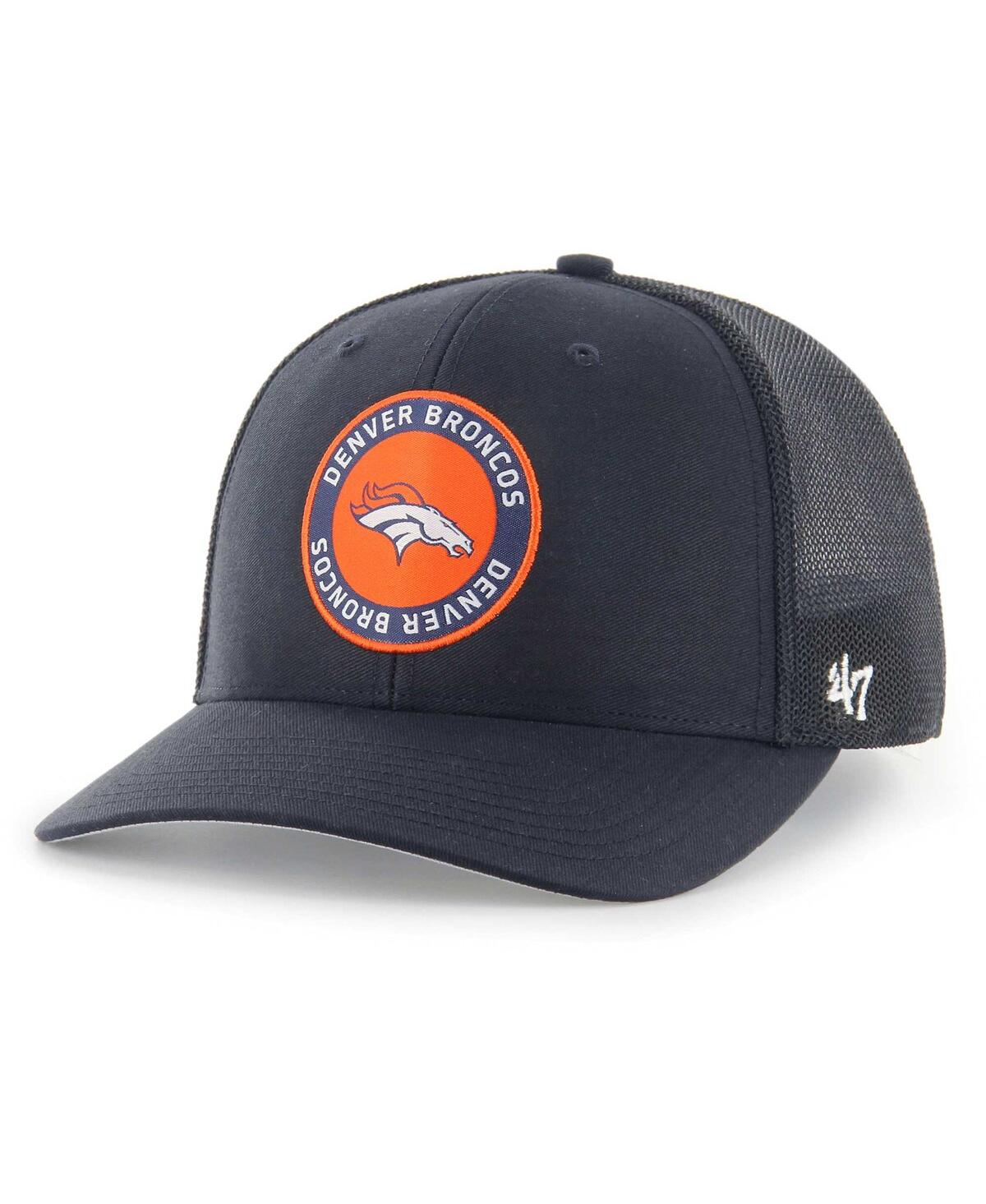 47 Brand Men's ' Navy Denver Broncos Unveil Flex Hat