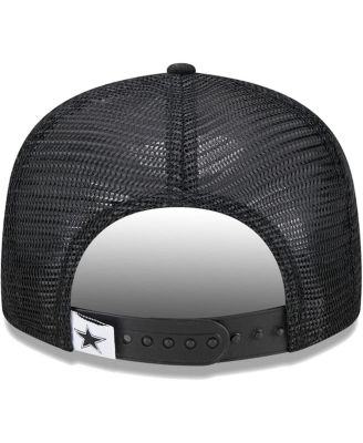 Big Boys and Girls Black Dallas Cowboys Main B-Dub 9FIFTY Trucker Adjustable Hat