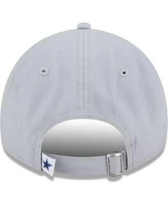 Big Boys and Girls Gray Dallas Cowboys Main Core Classic 2.0 9TWENTY Adjustable Hat