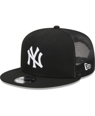 Men's New Era Black New York Yankees Trucker 9FIFTY Snapback Hat - Macy's