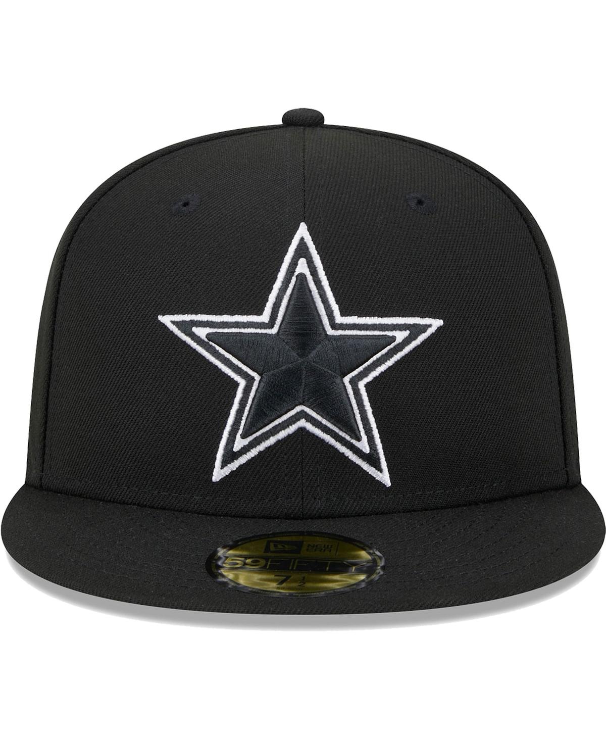 Men's New EraDallas Cowboys Main Patch 59FIFTY Fitted Hat - Black