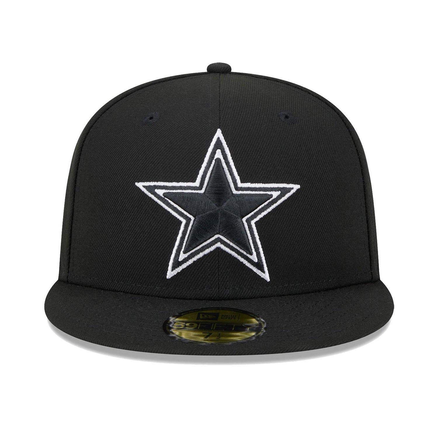 Men's Black Dallas Cowboys Main Patch 59FIFTY Fitted Hat