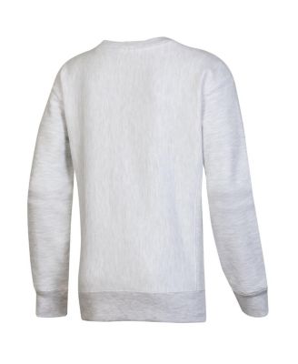 Big Boys Heather Gray Michigan State Spartans Reverse Weave Pullover Sweatshirt