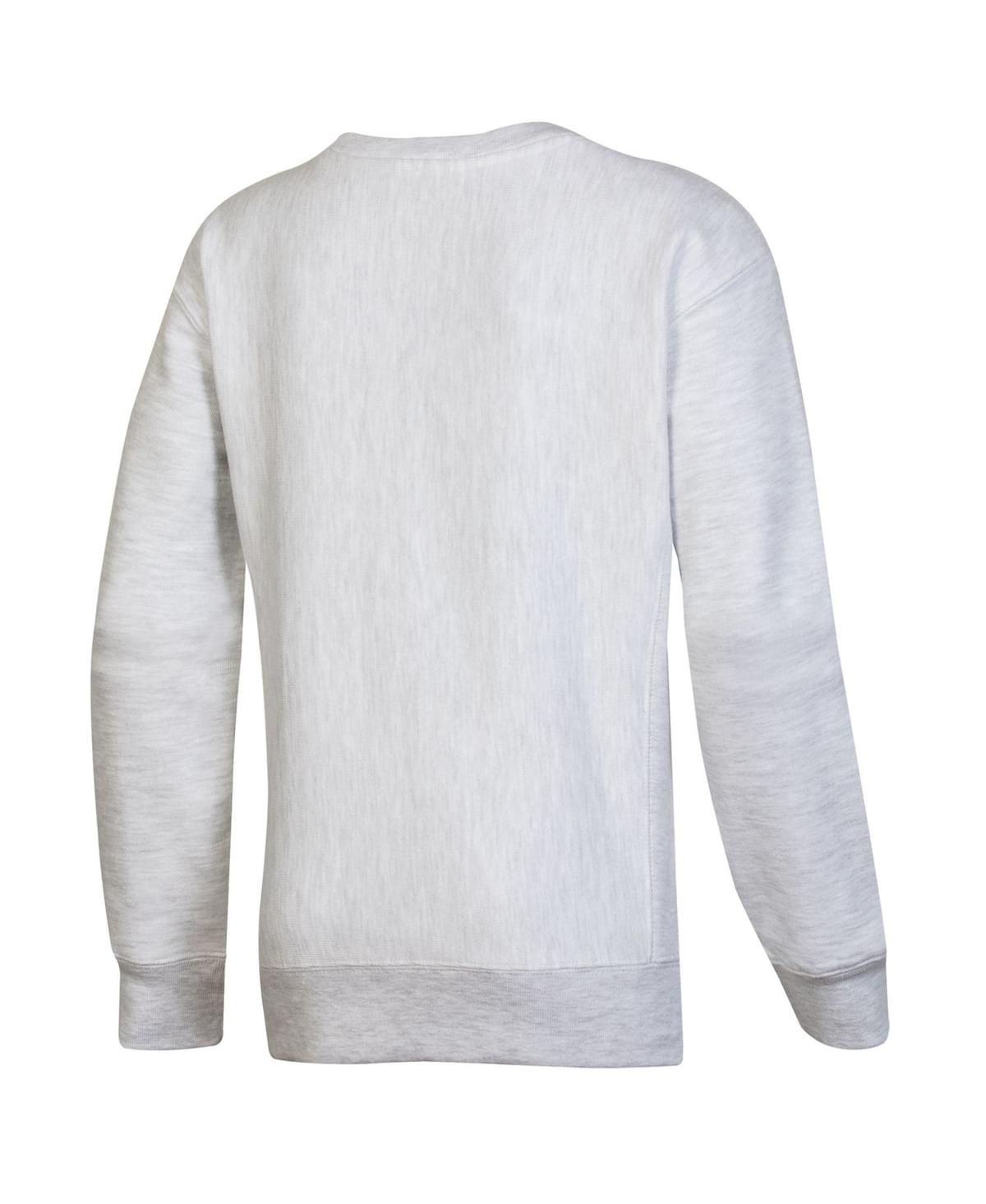 Champion Big Boys  Heather Gray Michigan State Spartans Reverse Weave Pullover Sweatshirt In Heather Gray