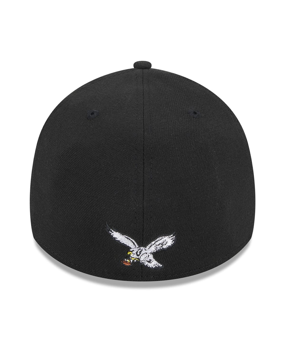 New Era Men's  Black Philadelphia Eagles City Originals 39thirty Flex Hat In Black