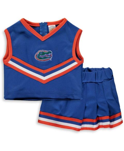 Little King Apparel Girls Toddler Royal Florida Gators Two-Piece Cheer Set