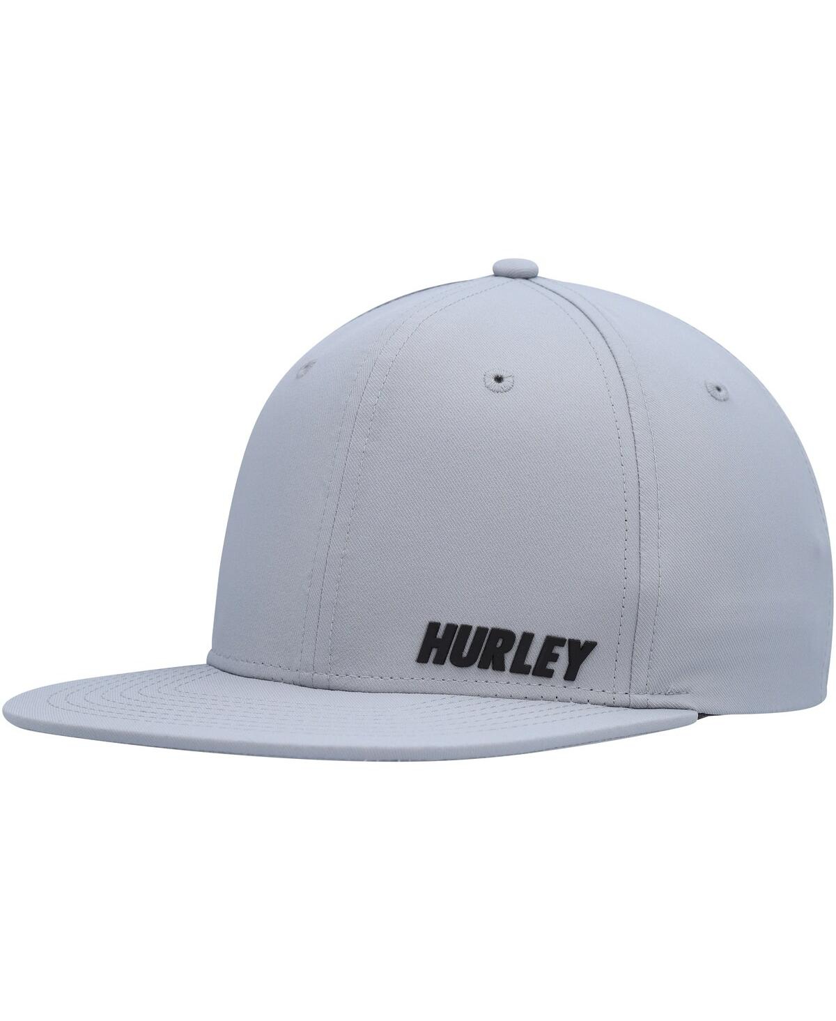 Men's Hurley Gray Phantom Ridge Zipperback Adjustable Hat - Gray