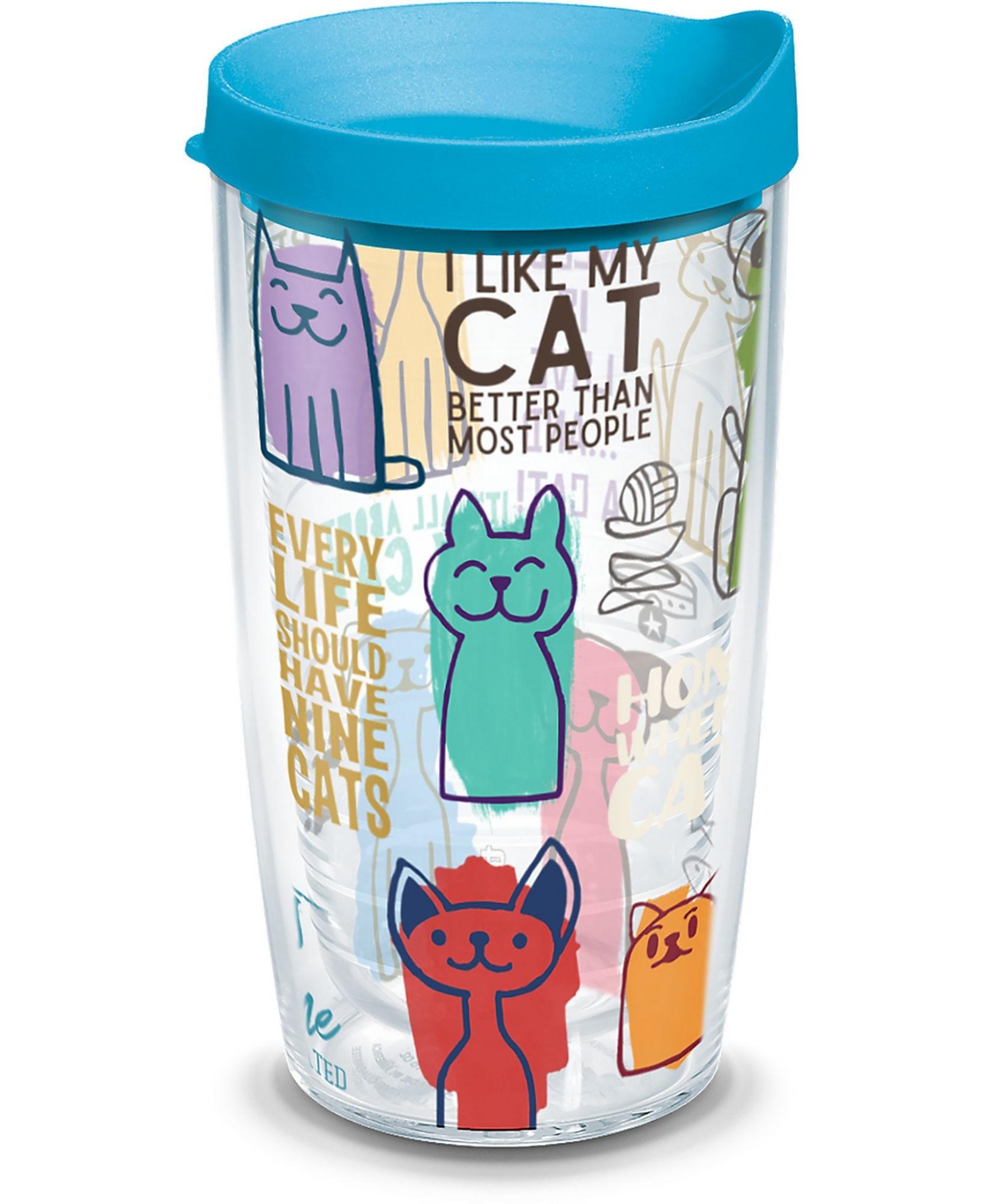 Tervis Tumbler Tervis Cat Sayings Made In Usa Double Walled Insulated Tumbler Travel Cup Keeps Drinks Cold & Hot, 1 In Open Miscellaneous