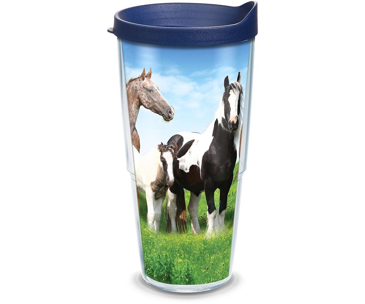 Tervis Tumbler Tervis Horses Made In Usa Double Walled Insulated Tumbler Travel Cup Keeps Drinks Cold & Hot, 24oz, In Open Miscellaneous