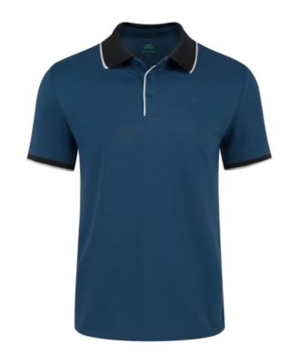 Men's Classic-Fit Cotton-Blend Pique Polo Shirt with Contrast Collar for Big & Tall