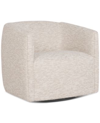 Dawkins 31" Aline Fabric Swivel Chair, Created for Macy's - Macy's