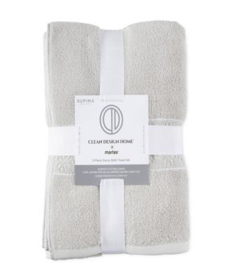 x Martex Allergen-Resistant Savoy 2 Pack Bath Towel Set