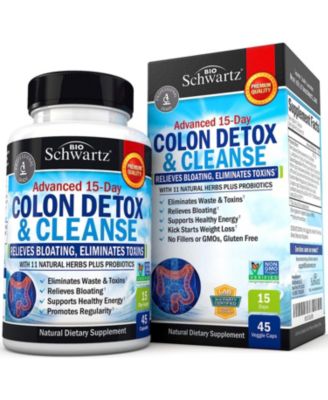 Colon Cleanser & Detox for Weight Loss - 15 Day Fast-Acting Cleanse, Probiotic Fiber, Noni - Constipation Relief, 45 Count