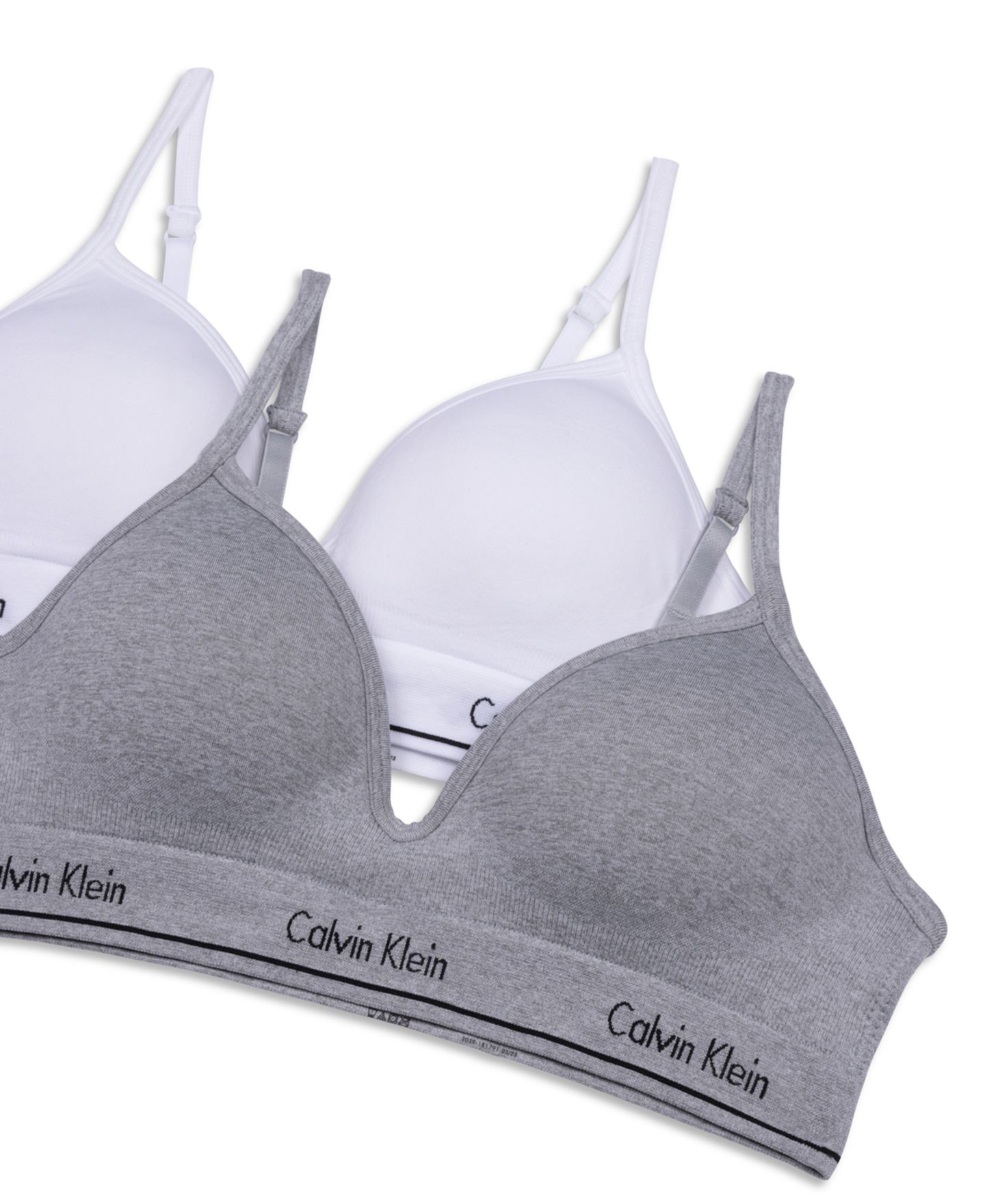 Бра Hybrid, без швов, 2 шт. — Calvin Klein, цвет: Меланжевый серый / Белый — фото 3