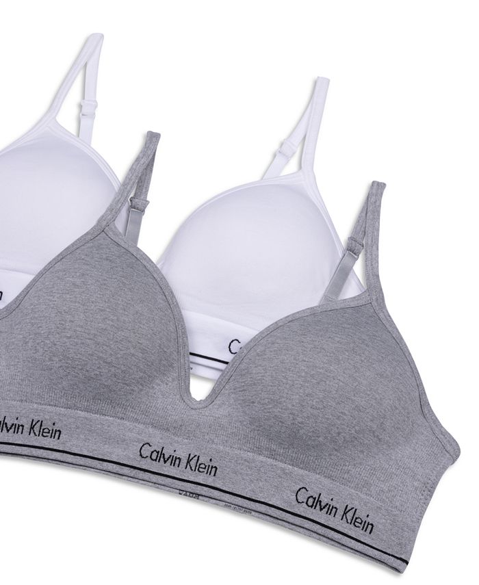 Calvin Klein Big Girls Seamless Hybrid Bra, Pack of 2 Macy's