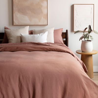 French Linen and Cotton Duvet and Sham Set - Twin/Twin XL