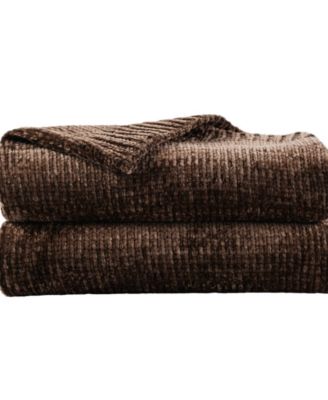 Lifestyle Solid Woven Micro Chenille Throw, 51" x 67"
