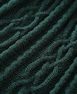 Lifestyle Cable Knit Chenille Throw, 51" x 67"