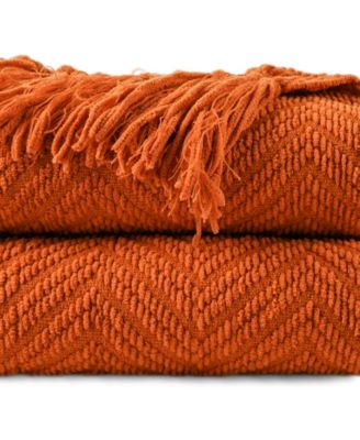 Classic Textured Woven Micro Chenille Throw, 50" x 60"