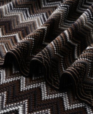 Lifestyle Colorful Chevron Bohemian Knit Throw, 51" x 80"