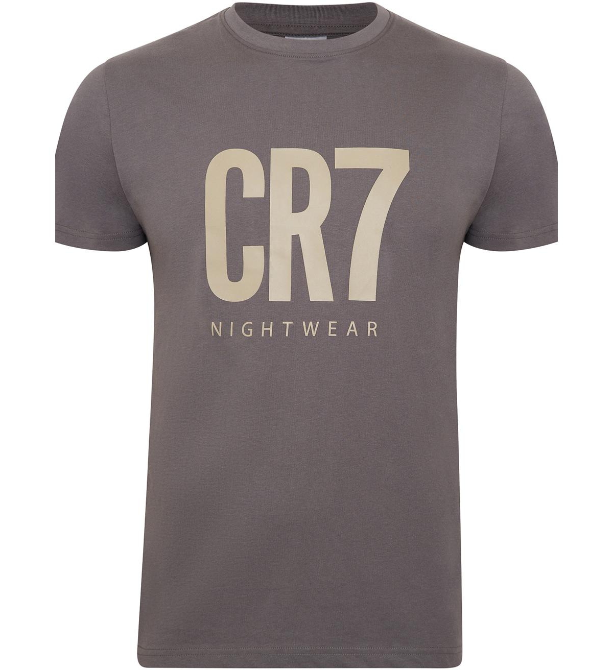 CR7 Men's Cotton Loungewear Top and Pant Set - Black