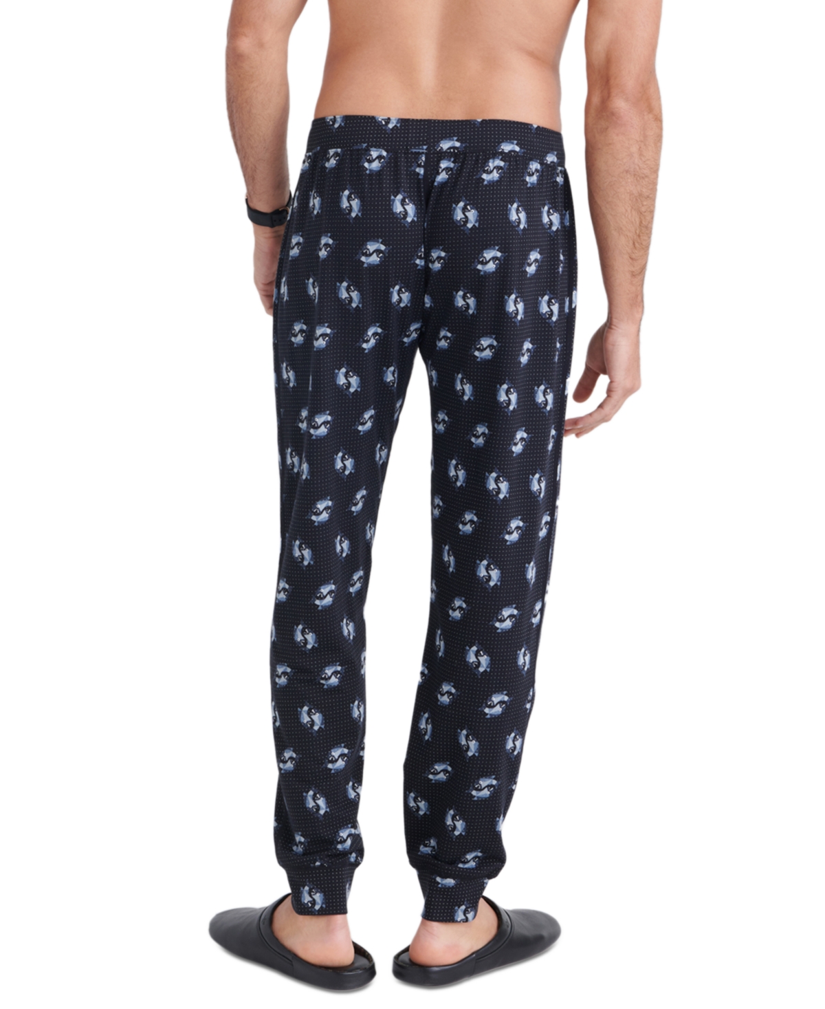 Shop Saxx Men's Droptemp Cooling Relaxed Fit Sleep Pants In Smokininbe