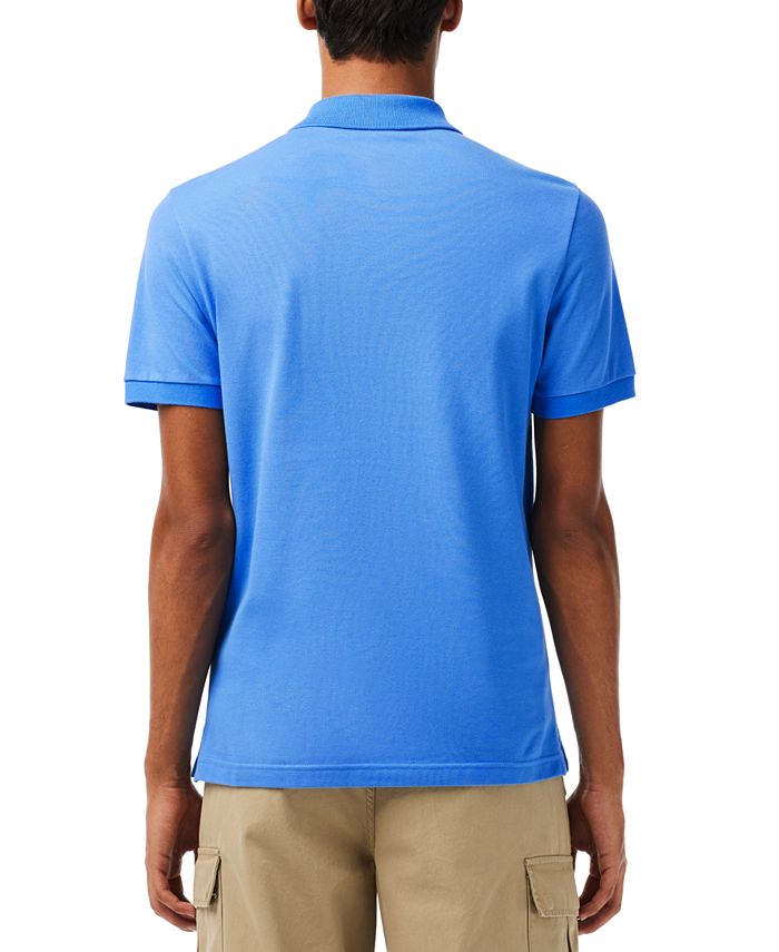 Lacoste Men's Slim Fit Short Sleeve Ribbed Polo Shirt - Macy's