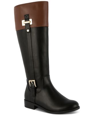 Women's Edenn Buckled Wide-Calf Riding Boots, Created for Macy's