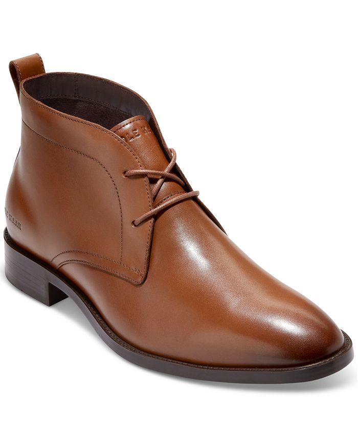 Men's Hawthorne Leather Lace-Up Dress Chukka Boots