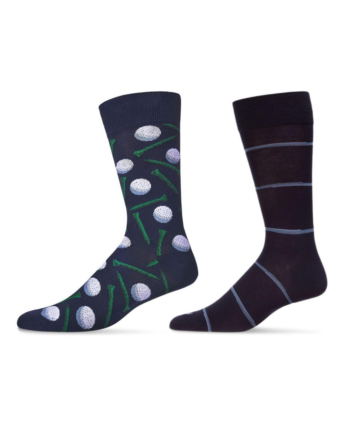 Memoi Men's Golf Socks, Pack Of 2 In Multi