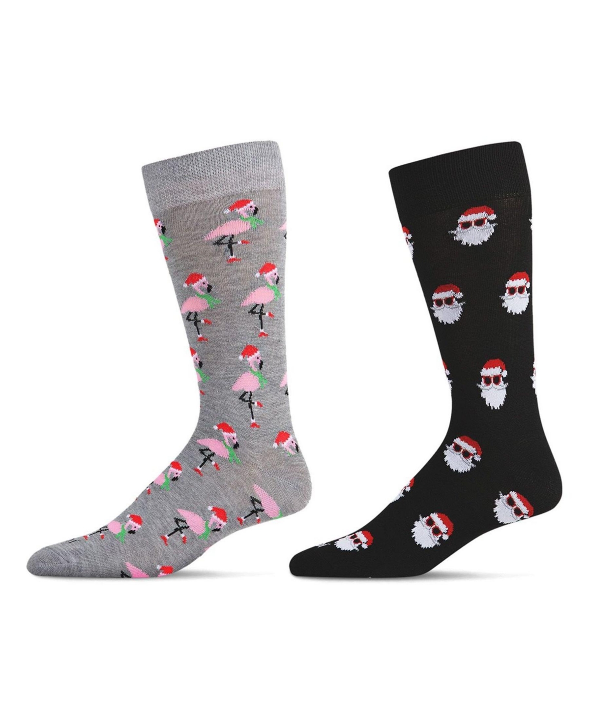 Men's Christmas Holiday Pair Novelty Socks, Pack of 2 - Green