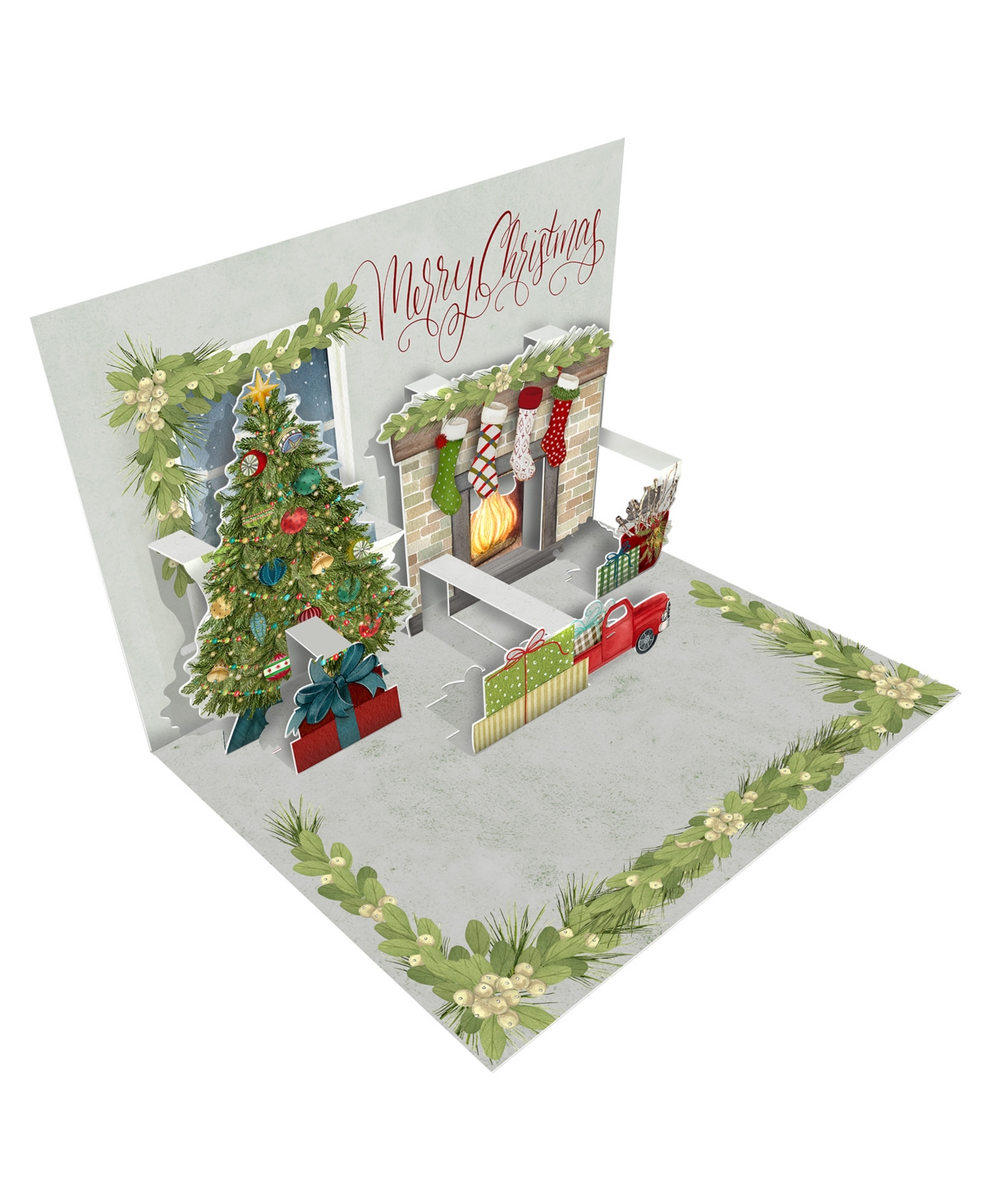 Shop Lang Vintage-like Christmas Pop Up Cards, Box Of 8 In Multi