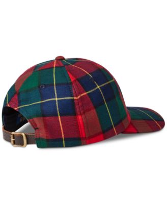 Polo Ralph Lauren Men's Triple-Pony Plaid Flannel Ball Cap