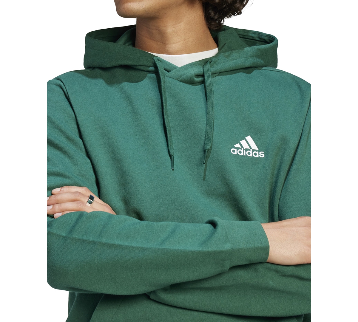 adidas Men's Feel Cozy Essentials Fleece Pullover Hoodie