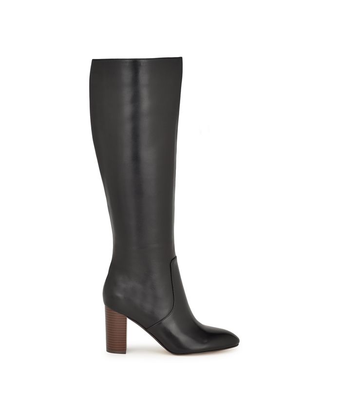 Nine West Women's Otton Stacked Block Heel Dress Boots Macy's