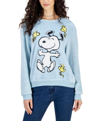 Love Tribe - Juniors' Peanuts Snoopy Graphic Cozy Sweatshirt