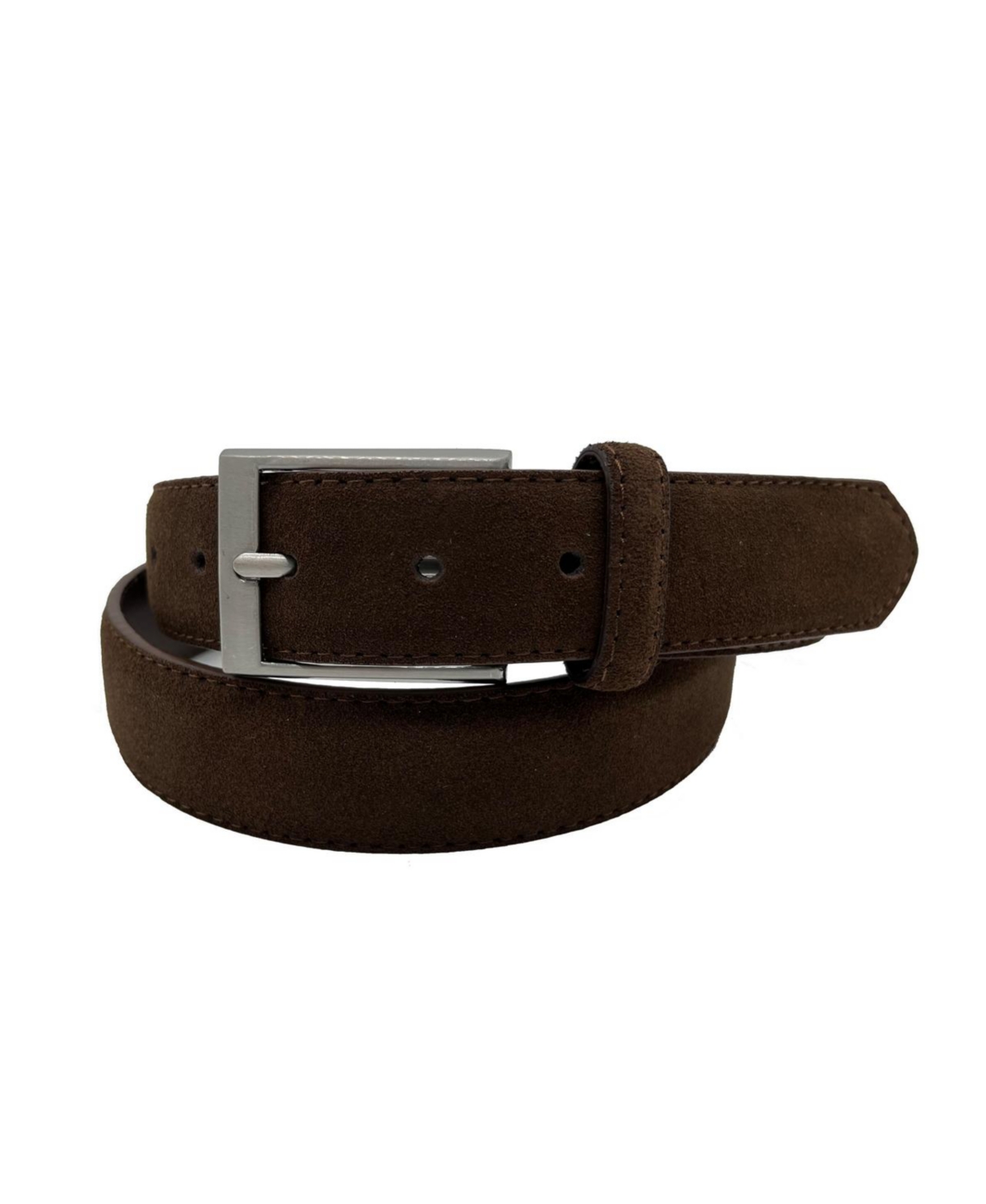 Clothing Men's Suede Leather 3.5 Cm Belt - Chocolate