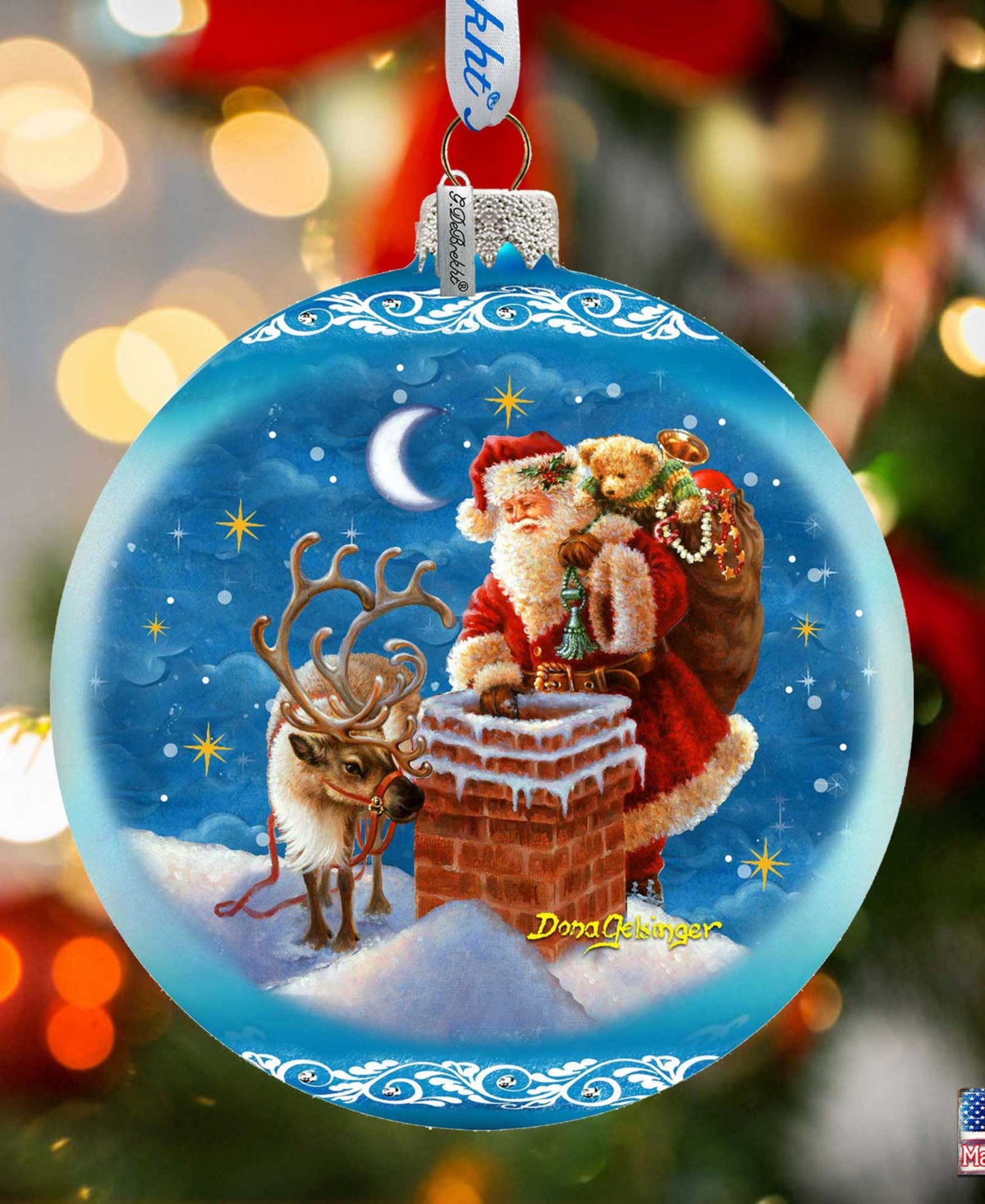 Designocracy Christmas Arrival Large Holiday Mercury Collectible Ornaments D. Gelsinger In Multi Color